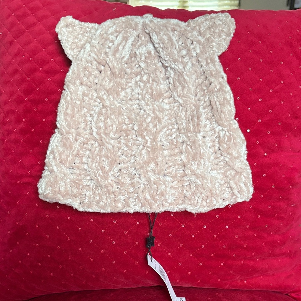 Cozy Cream Knit Kids hat